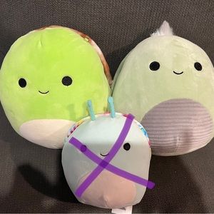 Bundle of 2 turtle squishmallows BNWT. Antoni and Herb